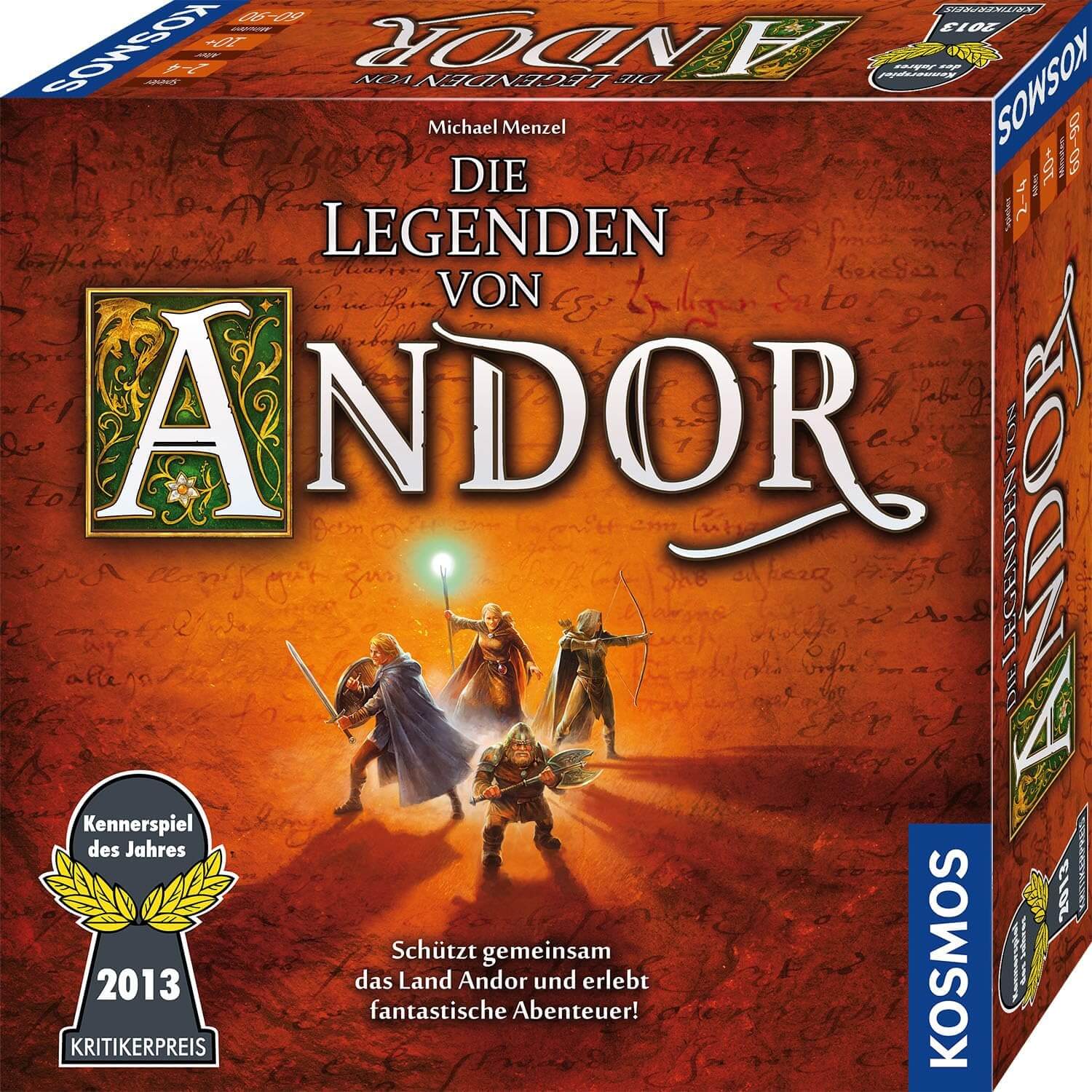 DIE LEGENDEN VON ANDOR Spiele Box front cover