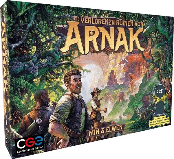 Die verlorenen Ruinen von Arnak Brettspiel cover deutsch