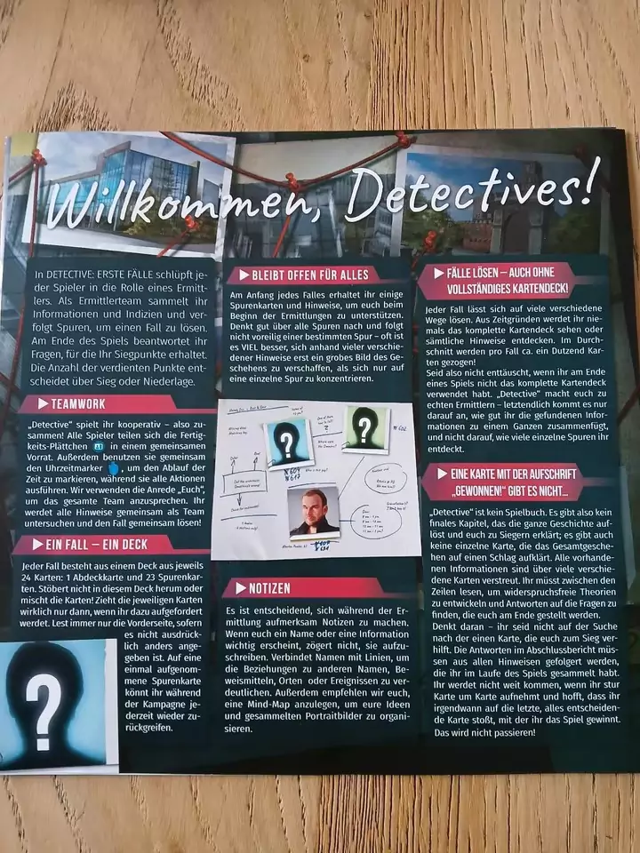 Pegasus Spiele – Detective: Erste Fälle – Krimi-Brettspiel Für 1-5 Spieler, Ab 12 Jahren